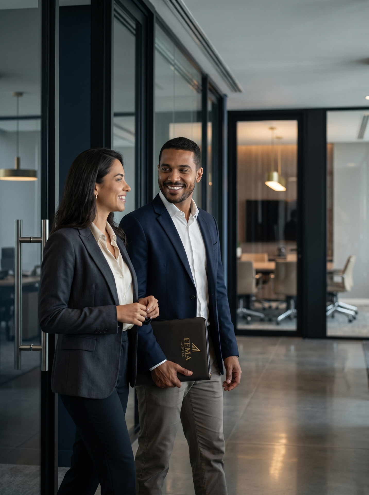 Executivo em ambiente corporativo FEMA Capital